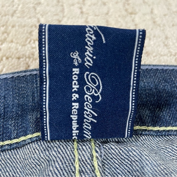 Victoria Beckham for Rock Republic Y2K VTG Bootleg Jeans Women’s Size 25 - Picture 6 of 10